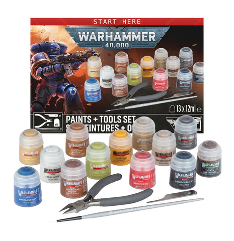 *Pre-Order* GW Warhammer 40K Paint Set + Tools *Releases Saturday, July 25th, 2026*