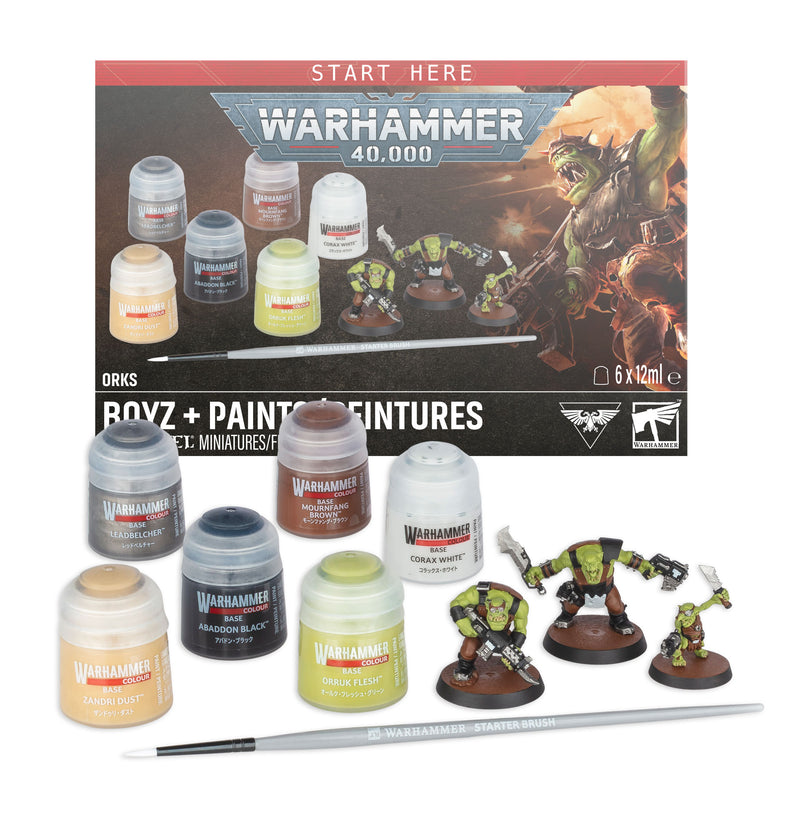 *Pre-Order* Warhammer 40K Paint Set + Boyz *Releases Saturday, July 25th, 2026*