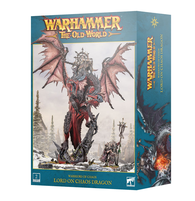 *Pre-Order* GW Warhammer The Old World Warriors of Chaos Lord on Chaos Dragon *Releases Saturday, August 22nd, 2026*