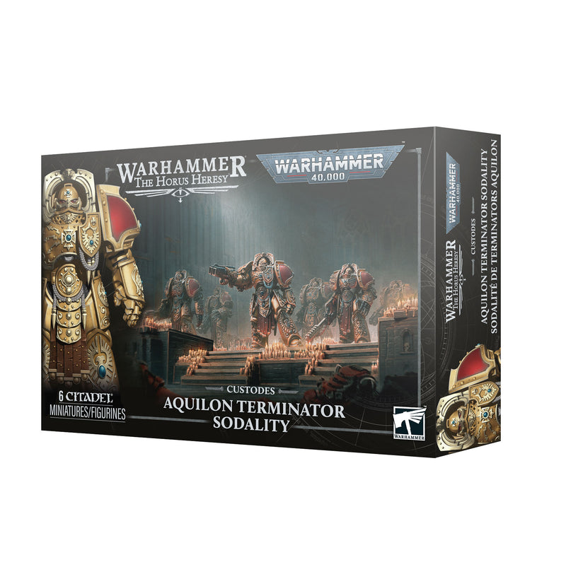 *Pre-Order* GW Warhammer 40K Adeptus Custodes Aquilon Terminator Sodality *Releases Friday, October 17th, 2026*