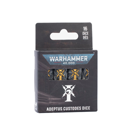*Pre-Order* GW Warhammer 40K Adeptus Custodes Dice *Releases Friday, October 17th, 2026*