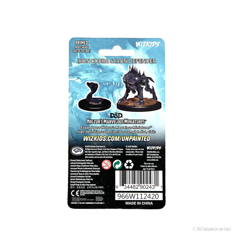 Wizkids Minis D&D 90243 Iron Cobra & Iron Defender