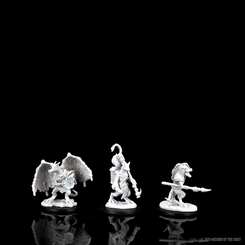 Wizkids Minis D&D 90064 Kobold Inventor, Dragonshield and Sorcerer