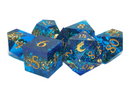 Old School Dice: Sharp Edged Poly Dice Set - Majestic Court
