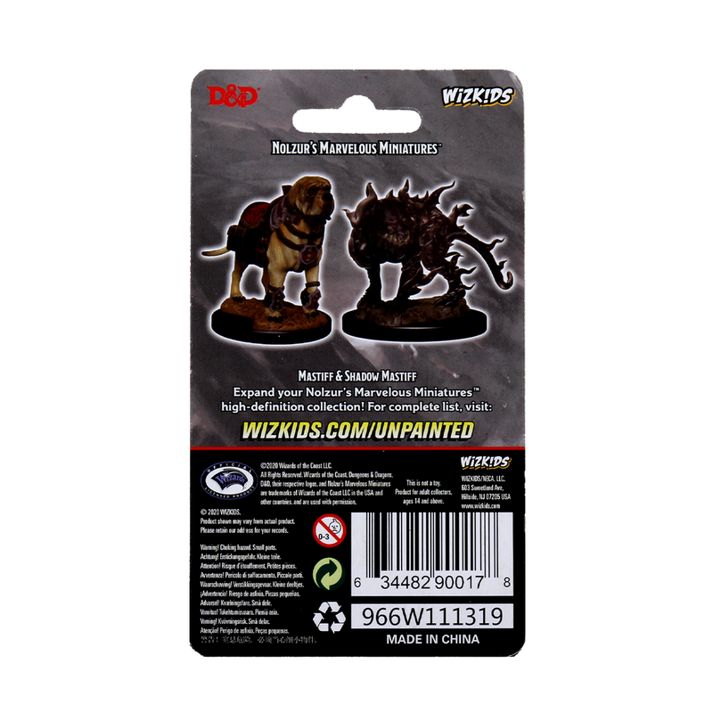 Wizkids Minis D&D 90017 Mastif And Shadow Mastif