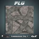Frontline Gaming Mat 4'x4' Cobblestone City 1