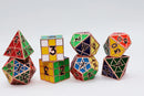 Puzzle Cube: Copper - Metal 8 piece Dice Set