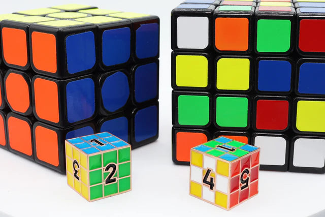 Puzzle Cube: Copper - Metal 8 piece Dice Set