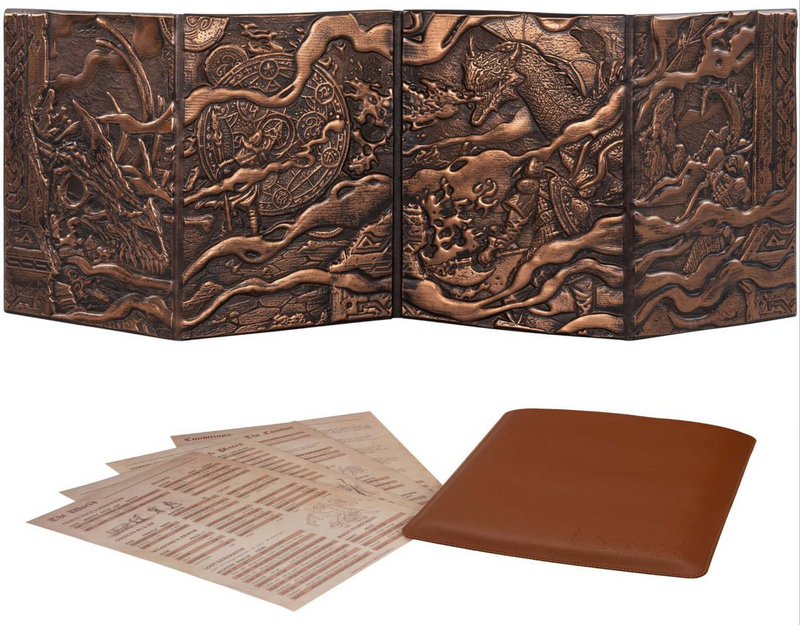 RPG 3D Faux-Leather Customizable GM Screen