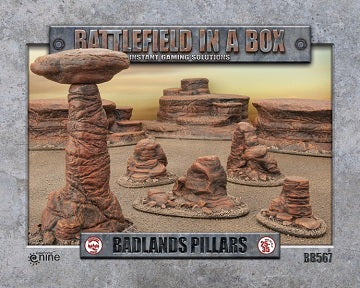 Battlefield in a Box Badlands Pillars - Mars