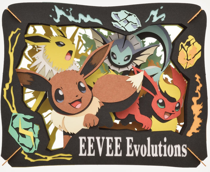 Ensky Paper Theater Pokemon Eevee Evolutions