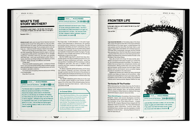 Rpg Alien Evolved Edition Core Rulebook HC