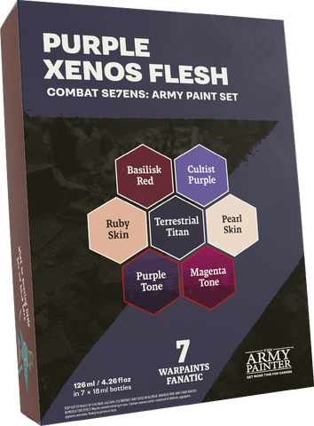 Army Painter Warpaints Fanatic Combat Se7ens: Purple Xenos Flesh Paint Set