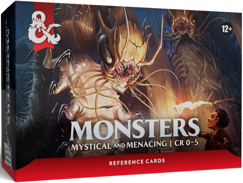 Dungeons and Dragons 5th Edition 2024 Reference Cards Monsters Mystical and Menacing