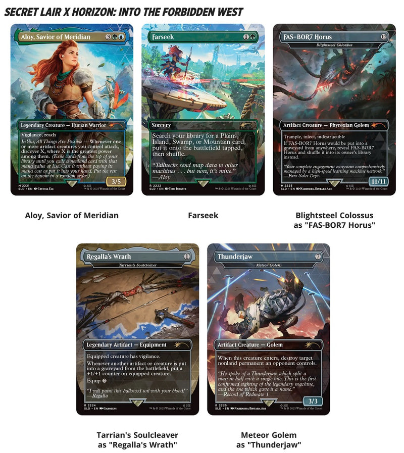 MTG Secret Lair Playstation Super Drop - Zero Dawn: Huntress And The Machines Regular
