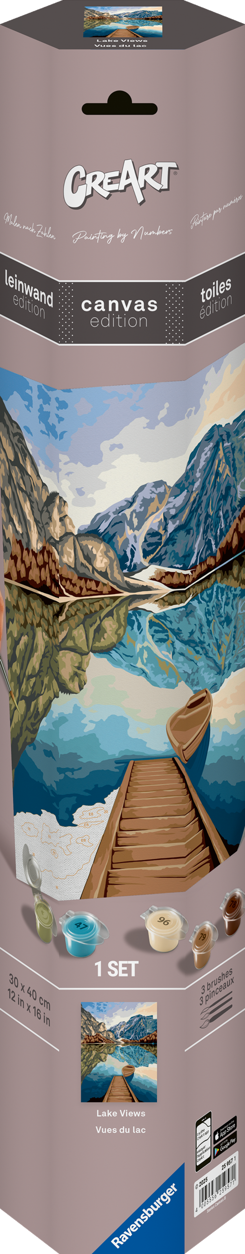 CreART Canvas Art Paint Kit - Lake Views