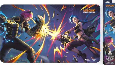 Riftbound TCG Vendetta Playmat Vi and Jinx