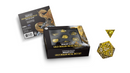 Fanroll Dice Dragon Scale Gold Metal 7 Dice Set