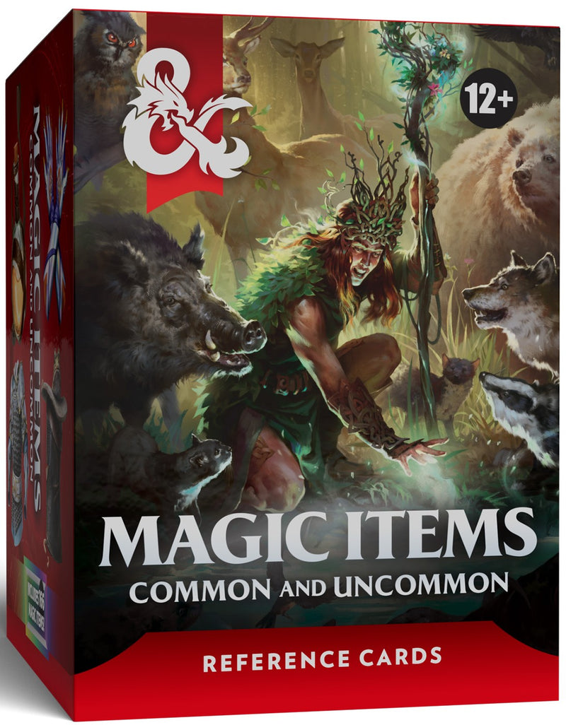 Dungeons and Dragons 5th Edition 2024 Reference Cards Magic Items Common and Uncommon