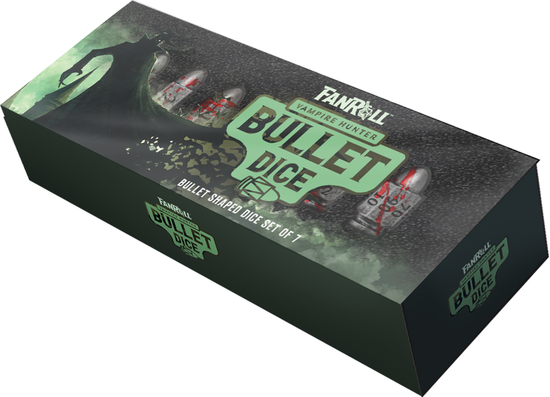 Fanroll Dice Poly Dice Set - Bullet Dice - Vampire Hunter