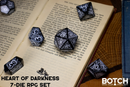Botch Dice 7-Die RPG Set - Heart Of Darkness