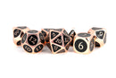 Fanroll Dice Copper With Black Enamel 16mm Metal Set