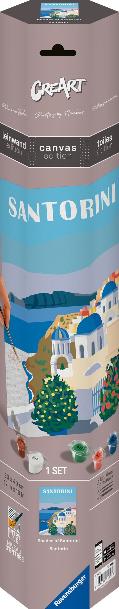 CreART Canvas Art Paint Kit - Santorini