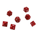 Dice Up Heavy Metal 7 Dice D&D RPG Set Red / White