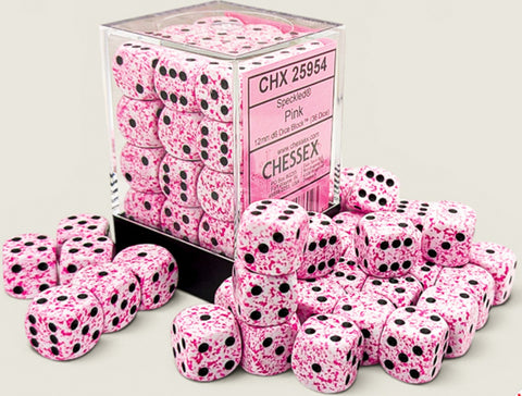 Chessex 36d6 Speckled Pink