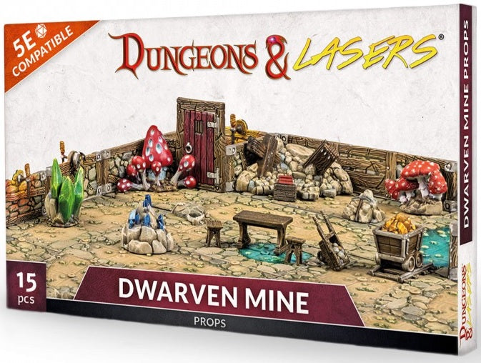 Dungeons & Lasers Dwarven Mine Props