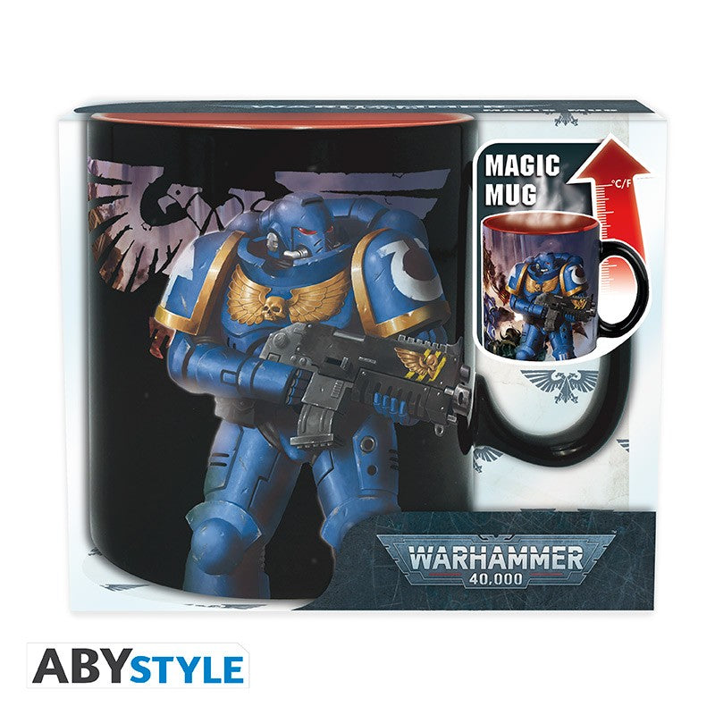 Warhammer 40K Heat Change Ultramarine / Black Legion Mug