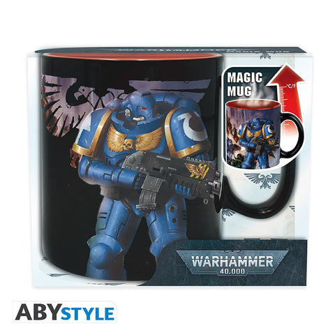 Warhammer 40K Heat Change Ultramarine / Black Legion Mug