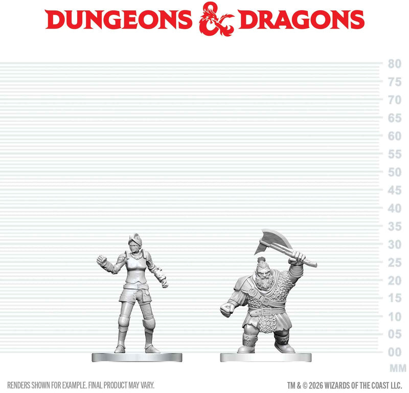 Wizkids Minis D&D 90891 Cultist Of Bane & Dwarf Zhentilar Soldier