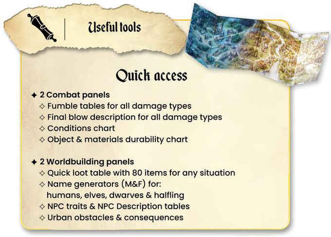 RPG Worlds At A Glance Worlds At A Glance GM Screen