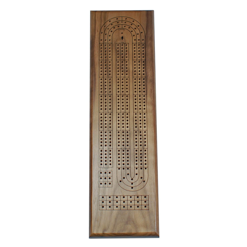 Crib Board 3-Track Walnut with Metal Pegs WE30-1213