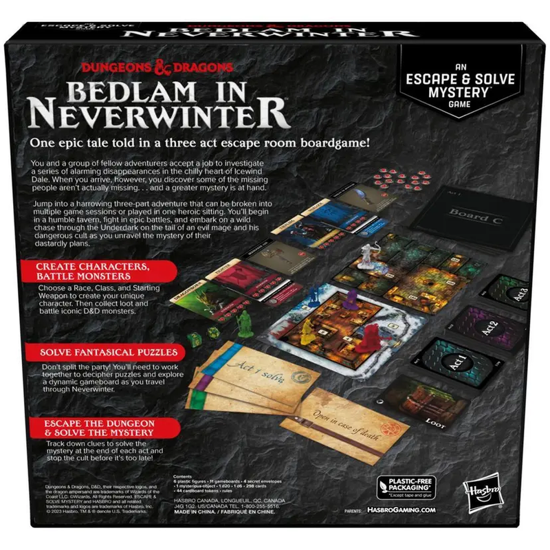 PG Dungeons and Dragons Escape: Bedlam In Neverwinter