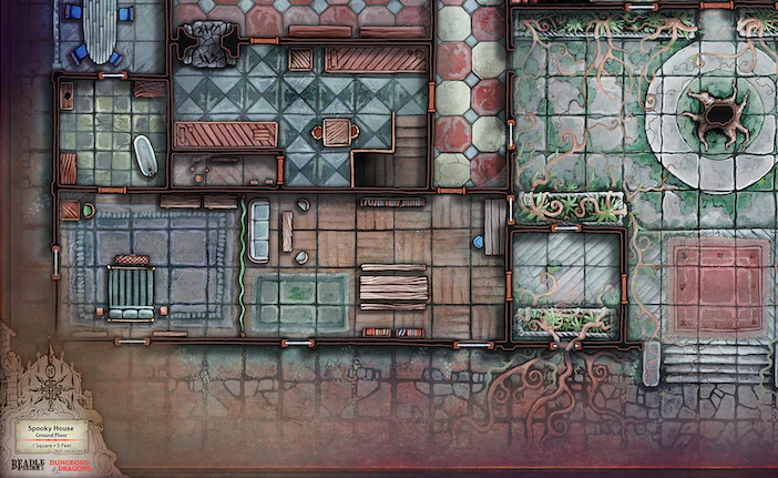 RPG Beadle & Grimm's D&D 5.5e Dungeon Master's Guide Premium Map Collection