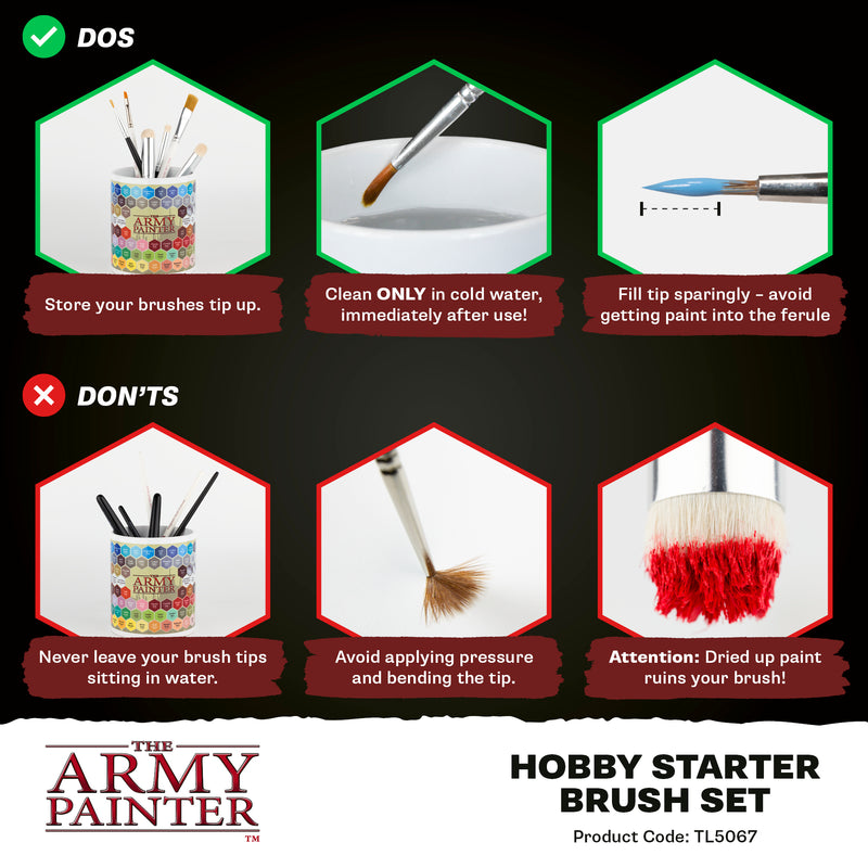Army Painter Hobby Starter Brush Set TL5067