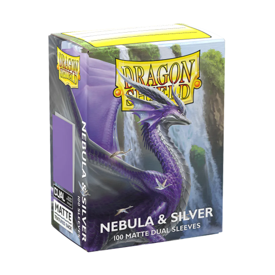 Dragon Shield Sleeves: Matte Dual Nebula And Silver