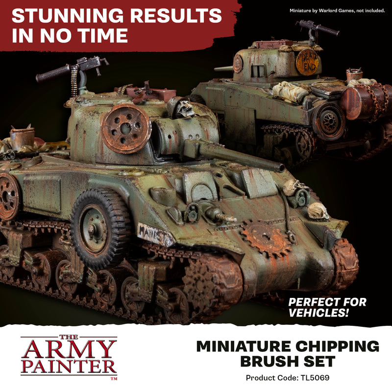 Army Painter Miniature Chipping Brush Set TL5069