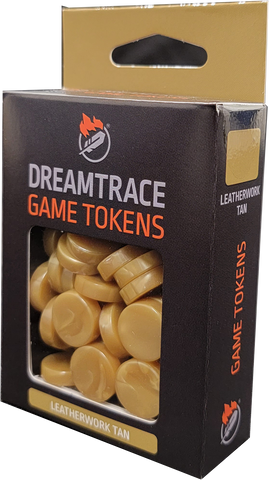 Dreamtrace Gaming Tokens: Leatherwork Tan
