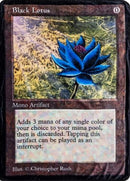 MTG Fleece Throw Blanket Black Lotus