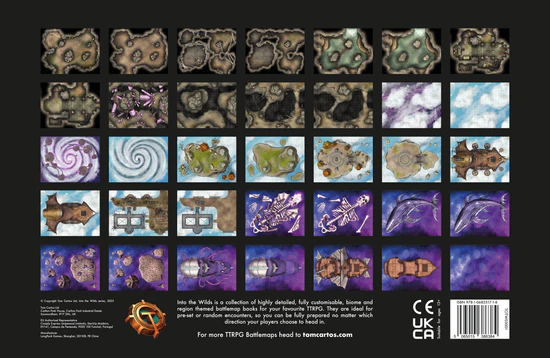 RPG Into the Wilds Extraplanar Battlemap Books - Earth & Sky