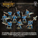 PIP Warmachine Cygnar Stormblade 6+3 Unit and Weapons Box (Plastic)