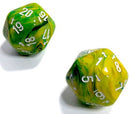 Chessex Vortex Count Up & Down D20 Dandelion/White