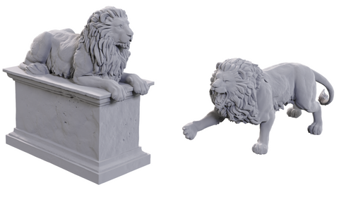 Wizkids Minis 90747 Stone Lion/Animated Stone Lion