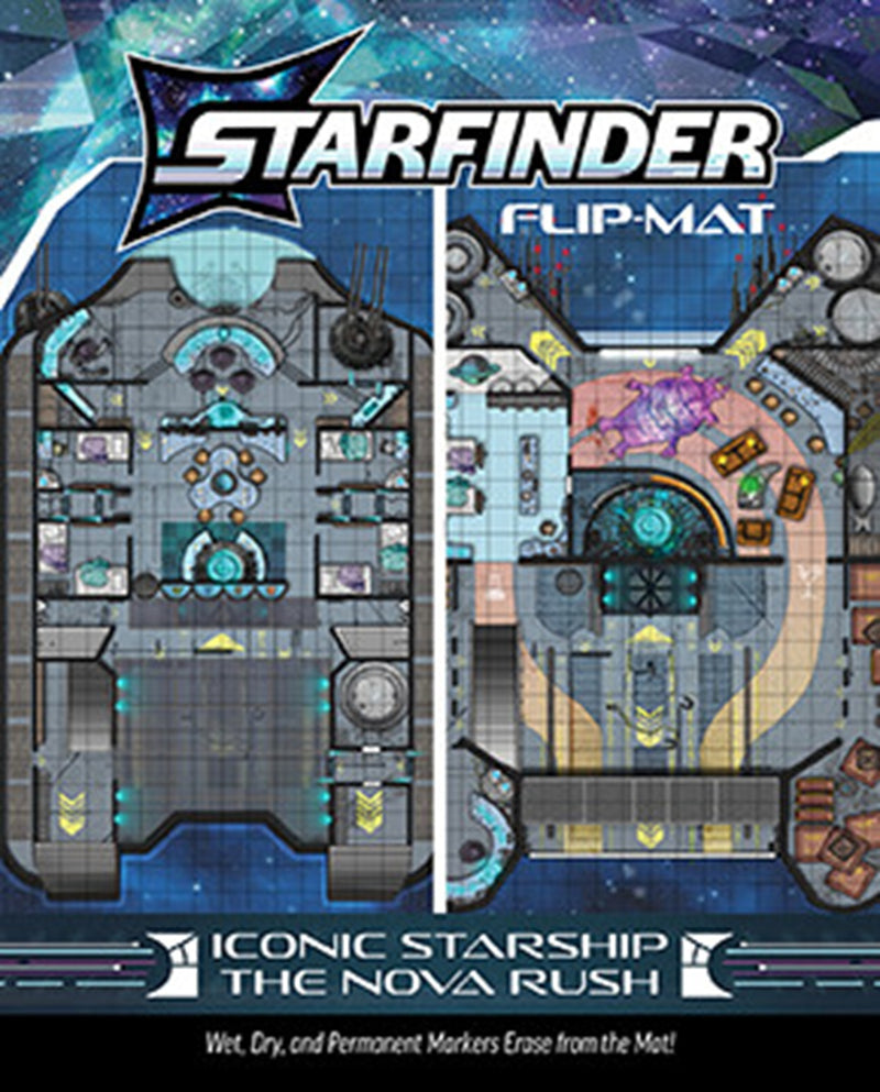 Starfinder Flip-Mat Iconic Starship Nova Rush