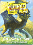 Dragon Shield Sleeves: Matte Dual Yellow And Silver