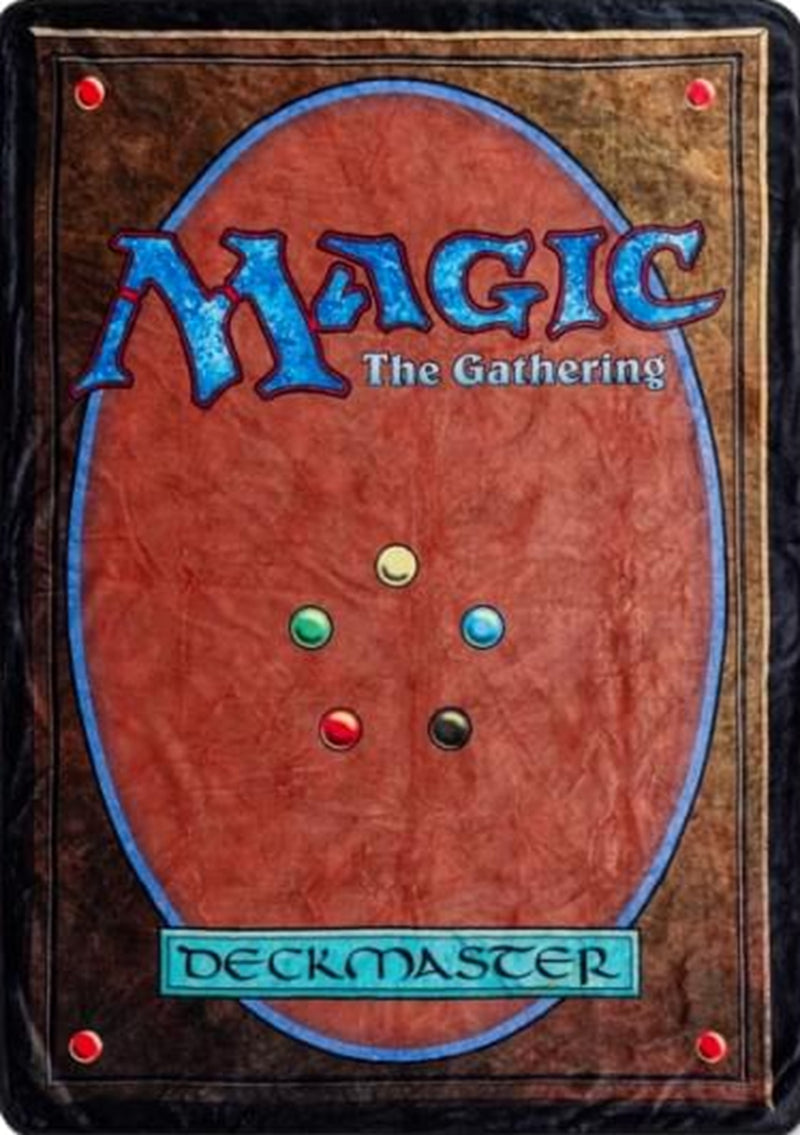 MTG Fleece Throw Blanket Card Back