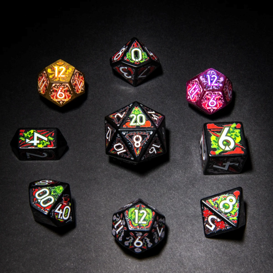 Botch Dice Daggerheart Hope & Fear 9-Die RPG Set - Assassin